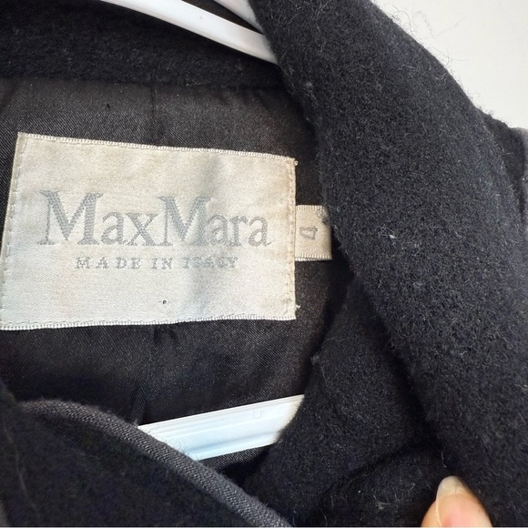 MaxMara Elegant Black Women's Coat size 4 - Picture 7 of 15